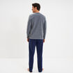 Ensemble pyjama 2 pi&egrave;ces gris clair homme