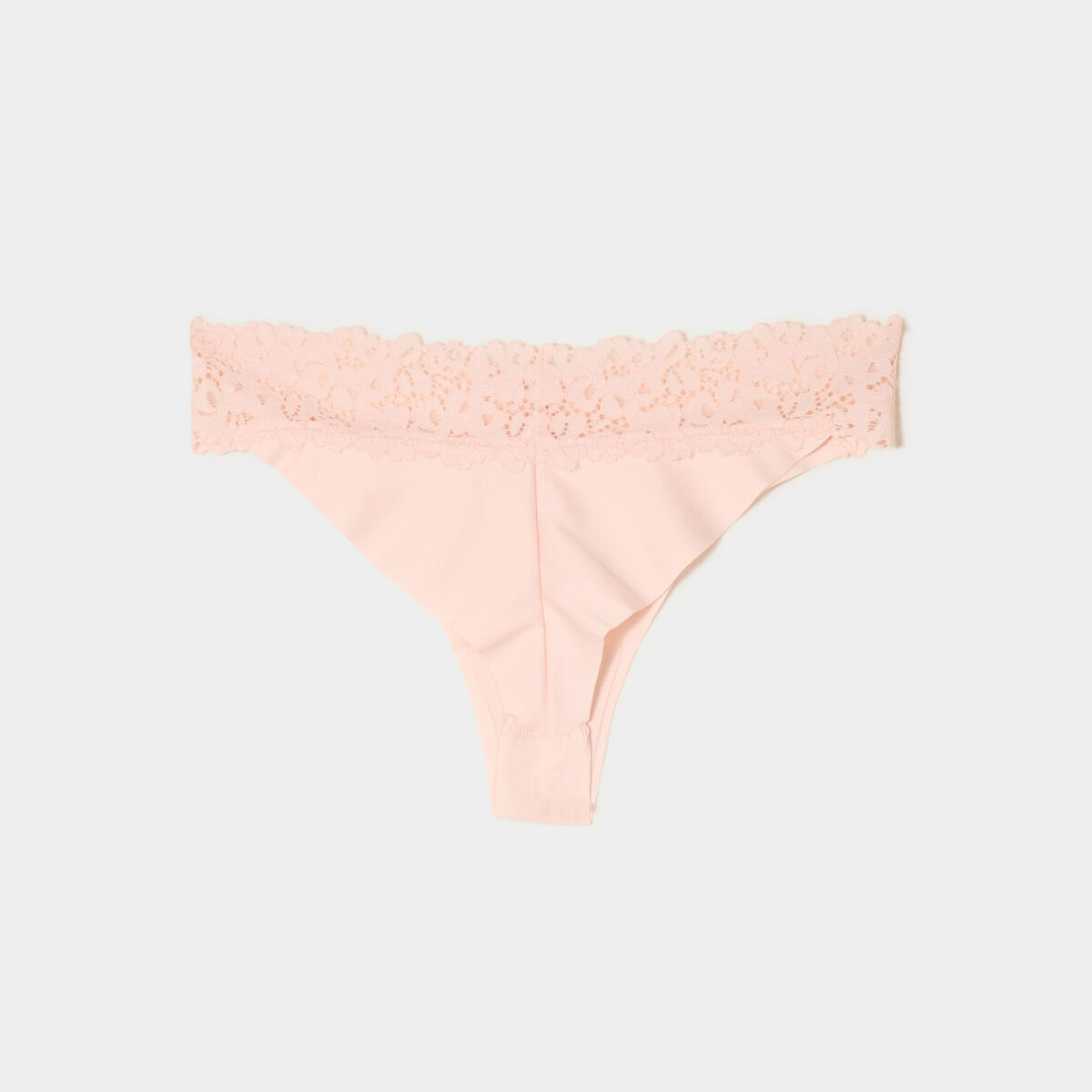 Lot 2 tangas micro sans couture rose clair femme