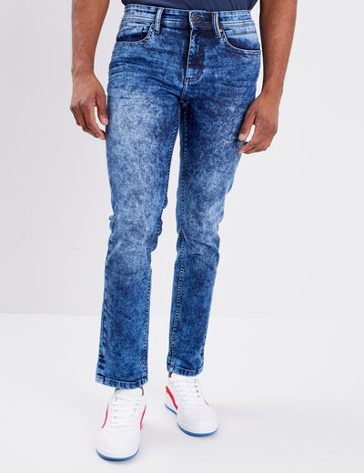 Jeans slim 5 poches denim stone homme