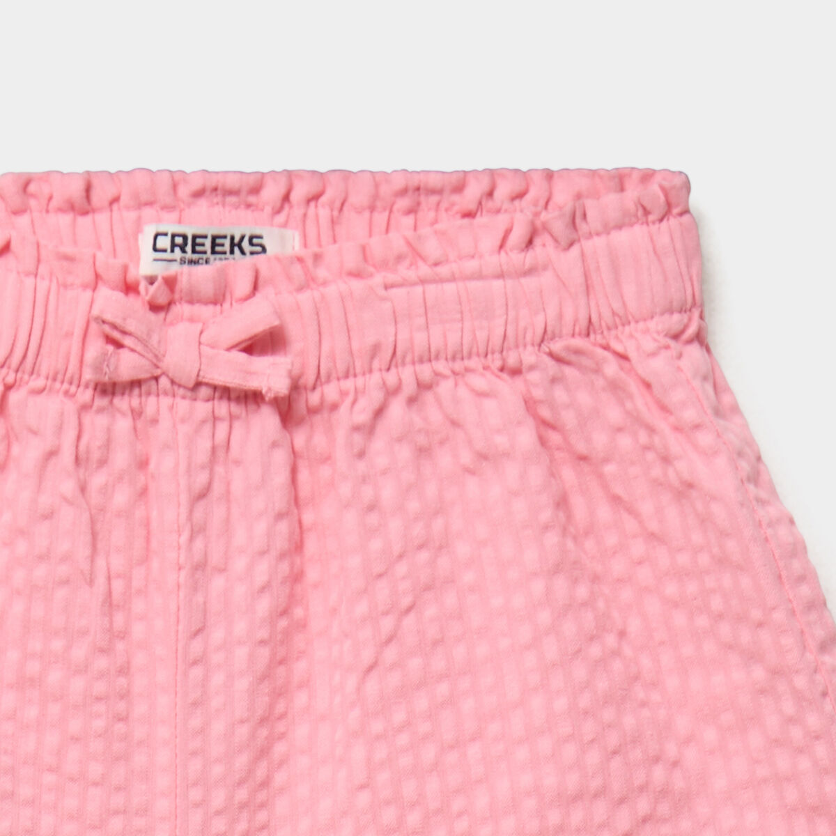 Short taille &eacute;lastiqu&eacute;e coton rose b&eacute;b&eacute; fille