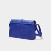Sac bandoulière à rabat rectangulaire bleu roi femme