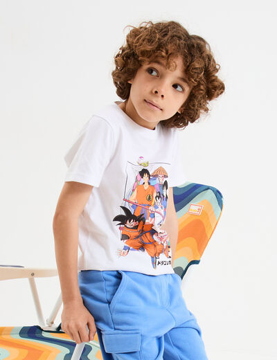 T-shirt manches courtes Dragon Ball Z blanc garçon