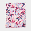 Foulard motif floral rose clair femme