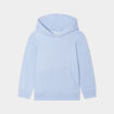 Sweat à capuche hoodie poche kangourou bleu pastel garçon
