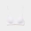 Soutien-gorge triangle bretelles fines blanc femme