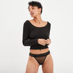 String en dentelle noir femme