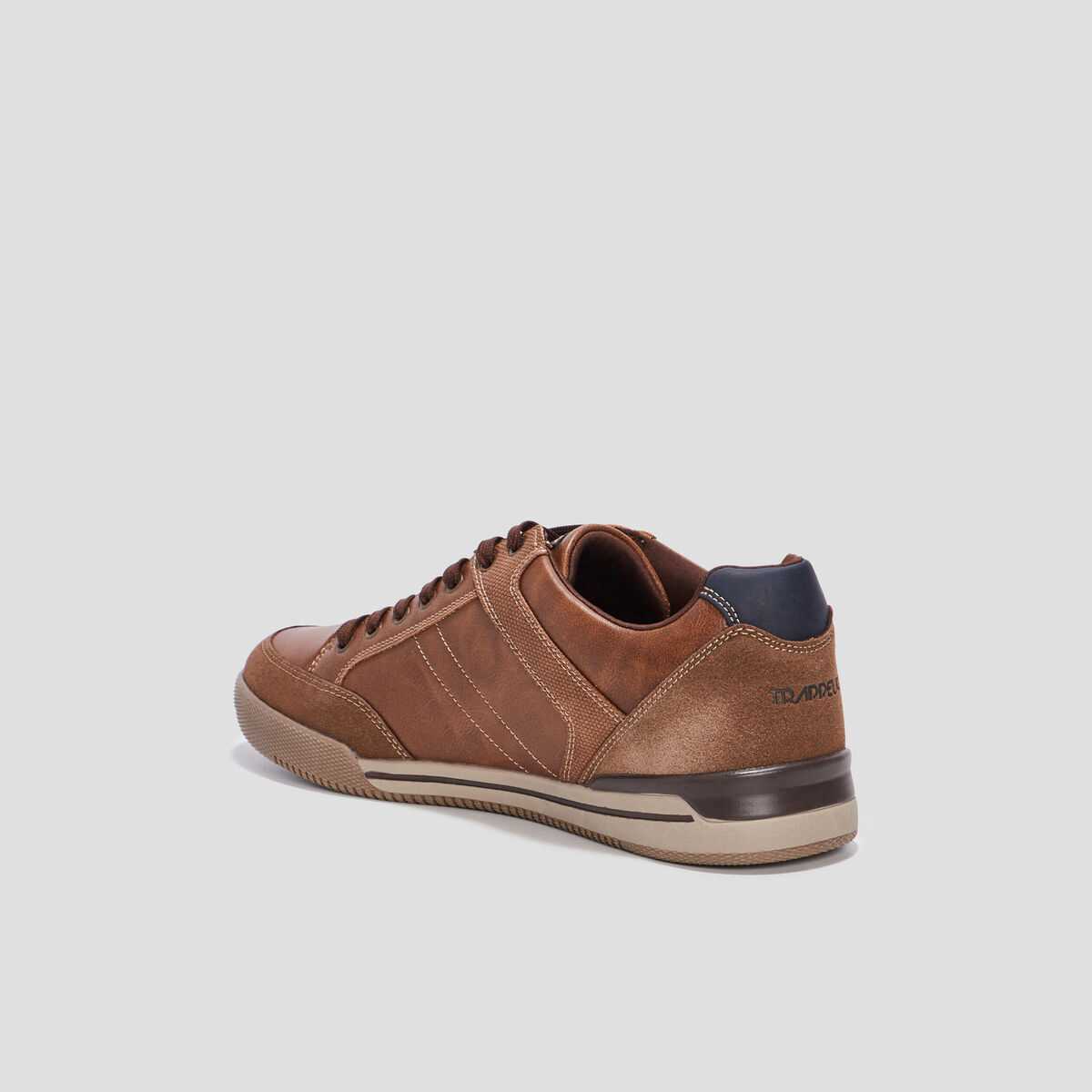 Sneakers semelles plates marron homme