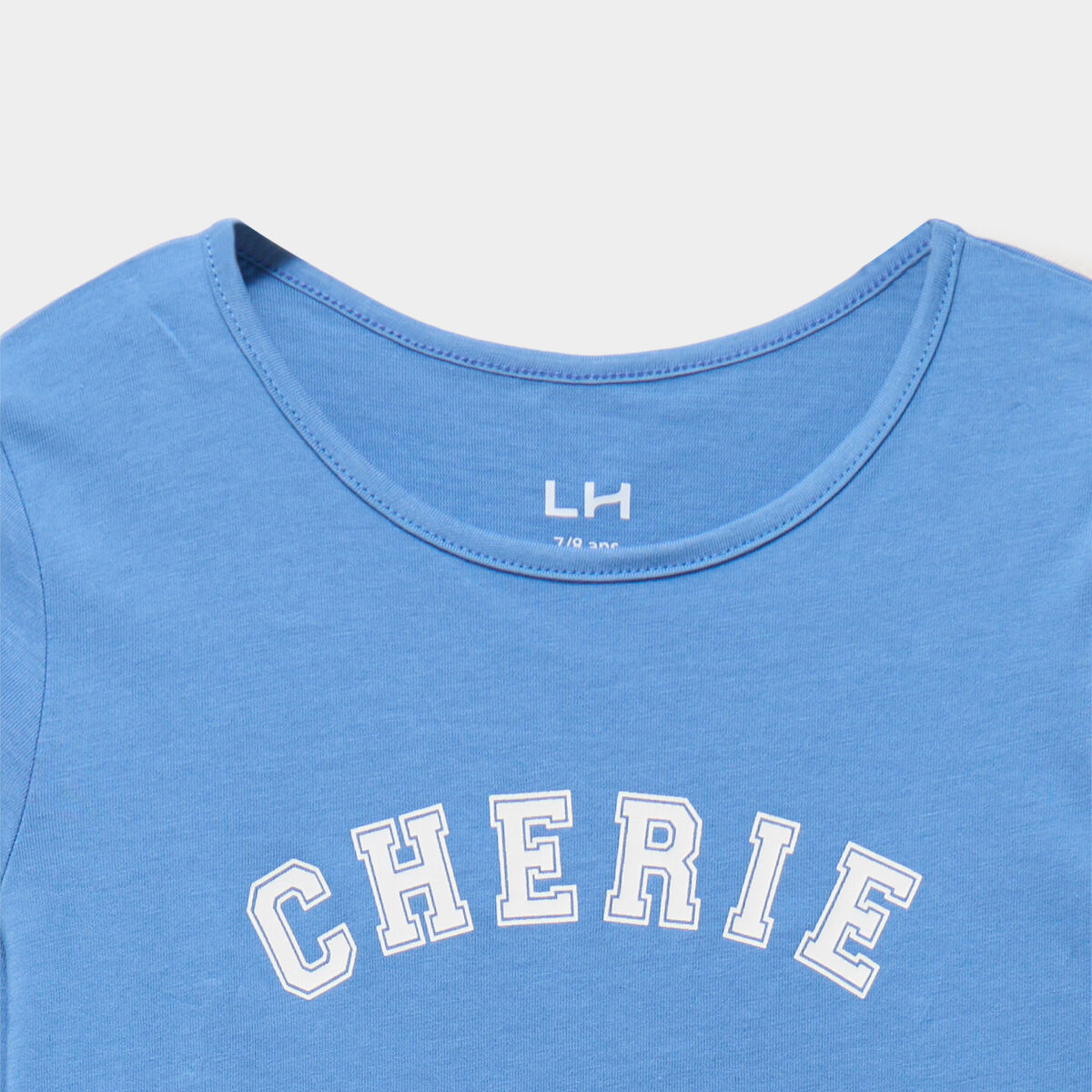Ensemble pyjama pantalon et t-shirt bleu gris fille