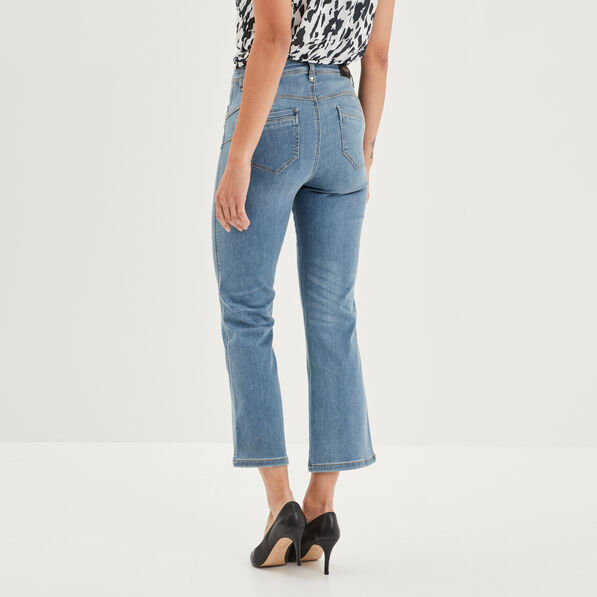 Jeans flare 7/8ème push-up Mosquitos denim triple stone femme