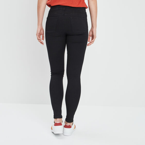 Jegging taille standard denim noir femme