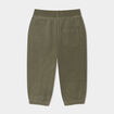 Pantalon jogging taille élastiquée coton vert kaki bébé garçon