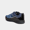 Baskets plates running élastiquées bleu homme