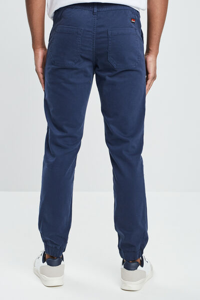 Pantalon droit Creeks bleu marine homme