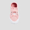 Tennis toile &agrave; scratchs semelle souple rose b&eacute;b&eacute; fille