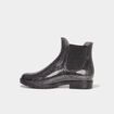 Bottines de pluie chelsea à paillettes gris argent fille