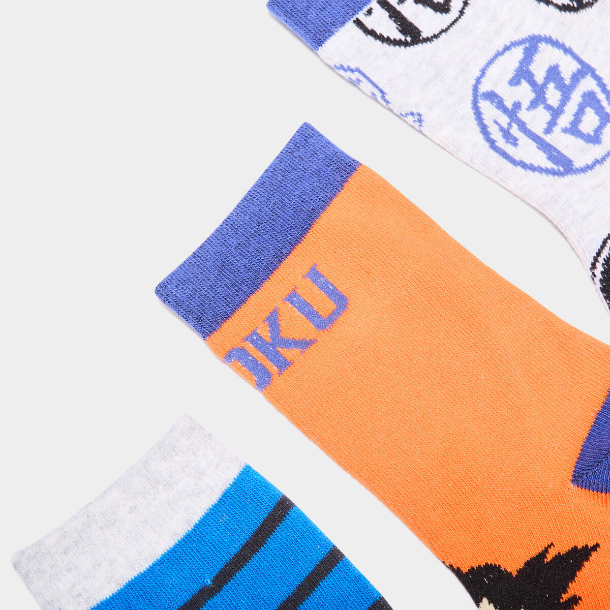 Lot 3 paires chaussettes Dragon Ball Z multicolore gar&ccedil;on