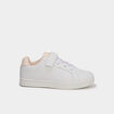 Tennis basses &agrave; scratchs Kappa FENIT rose pastel fille