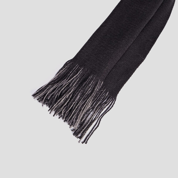 Écharpe à franges noir homme