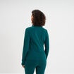 Veste de sport ajust&eacute;e avec fermeture vert canard femme