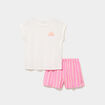 Ensemble pyjama short et t-shirt rose femme