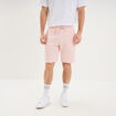 Short jogging molleton droit rose pastel homme