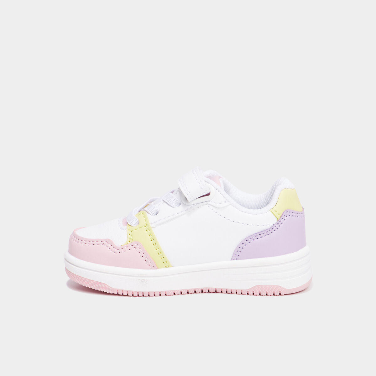 Tennis basses &agrave; scratchs multicolore b&eacute;b&eacute; fille