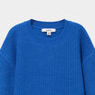 Pull col rond manches longues bleu roi gar&ccedil;on