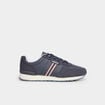 Baskets running &agrave; lacets bleu marine homme