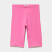 Short cycliste coton taille &eacute;lastiqu&eacute;e rose fushia fille