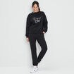 Pantalon jogging slim taille élastiquée noir femme