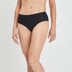 Culotte couture invisible taille haute noir femme