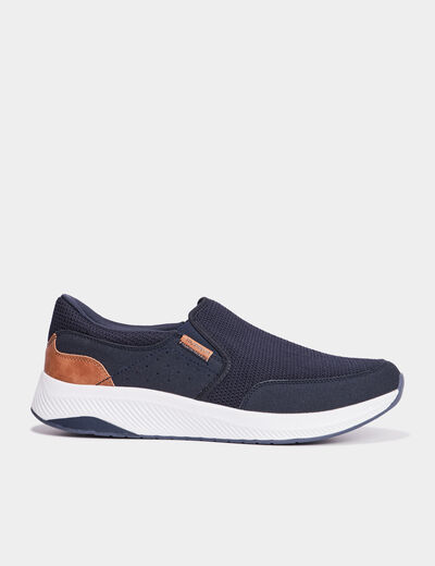 Loafers semelle épaisse bleu homme