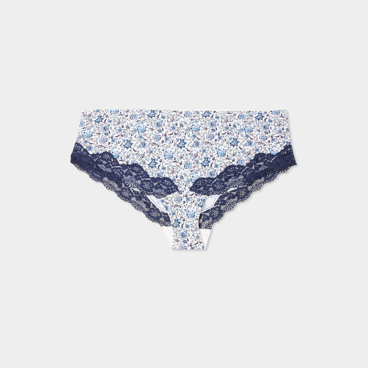 Shorty microfibre blanc femme grande taille