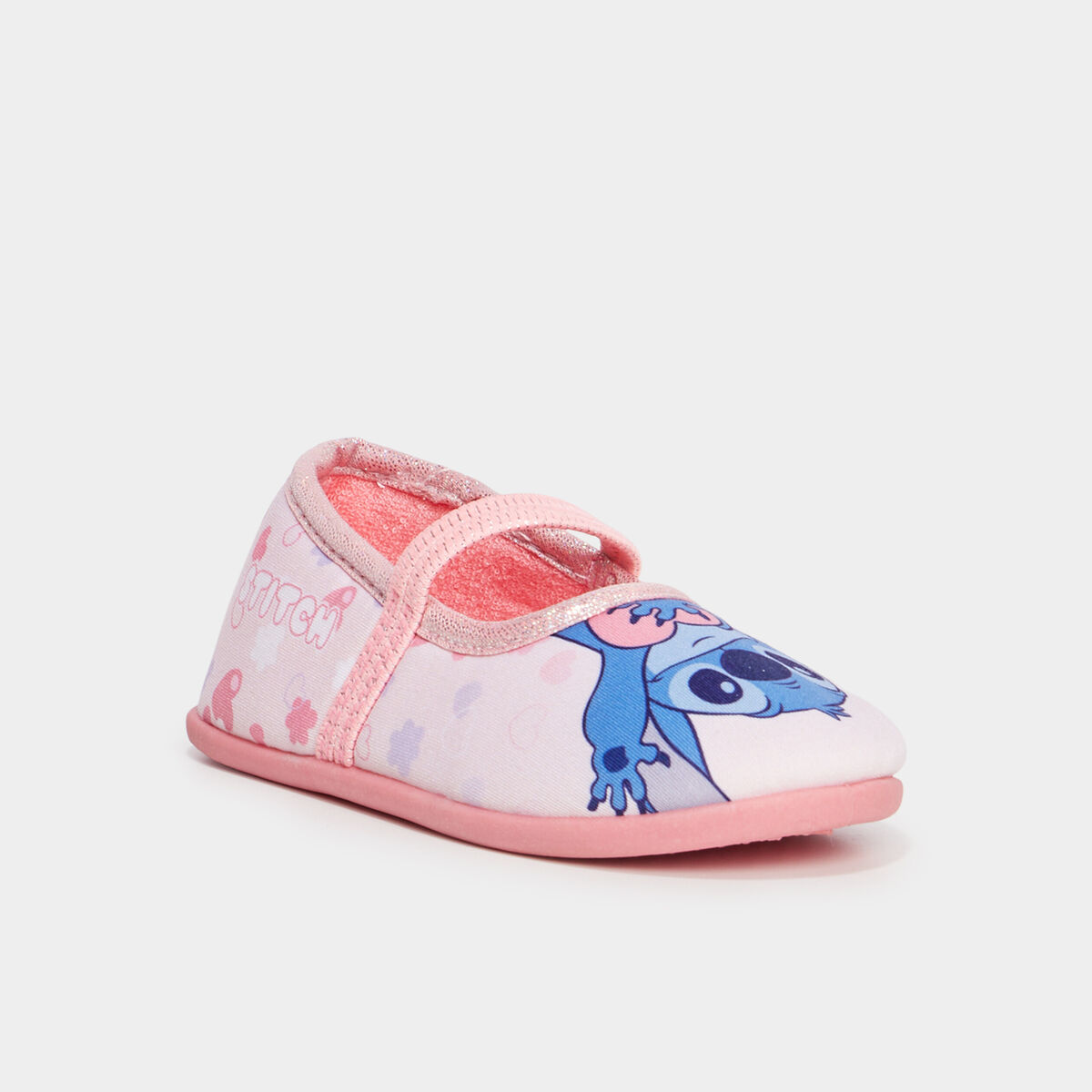 Chaussons ballerines Stitch rose fille