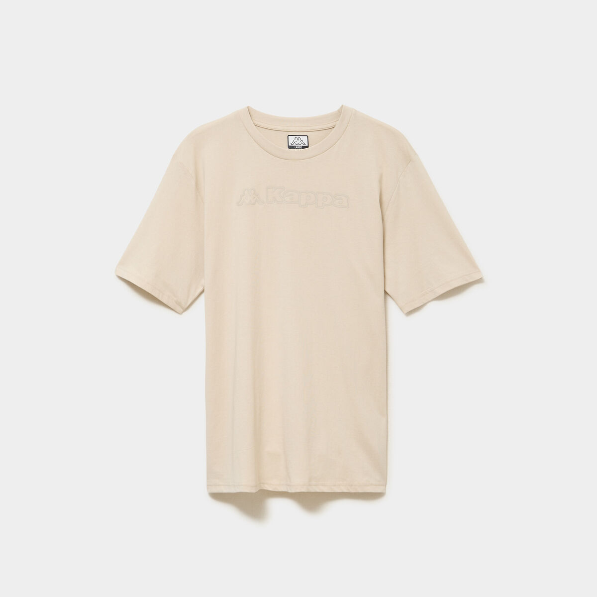 T-shirt manches courtes coton Kappa gris clair homme