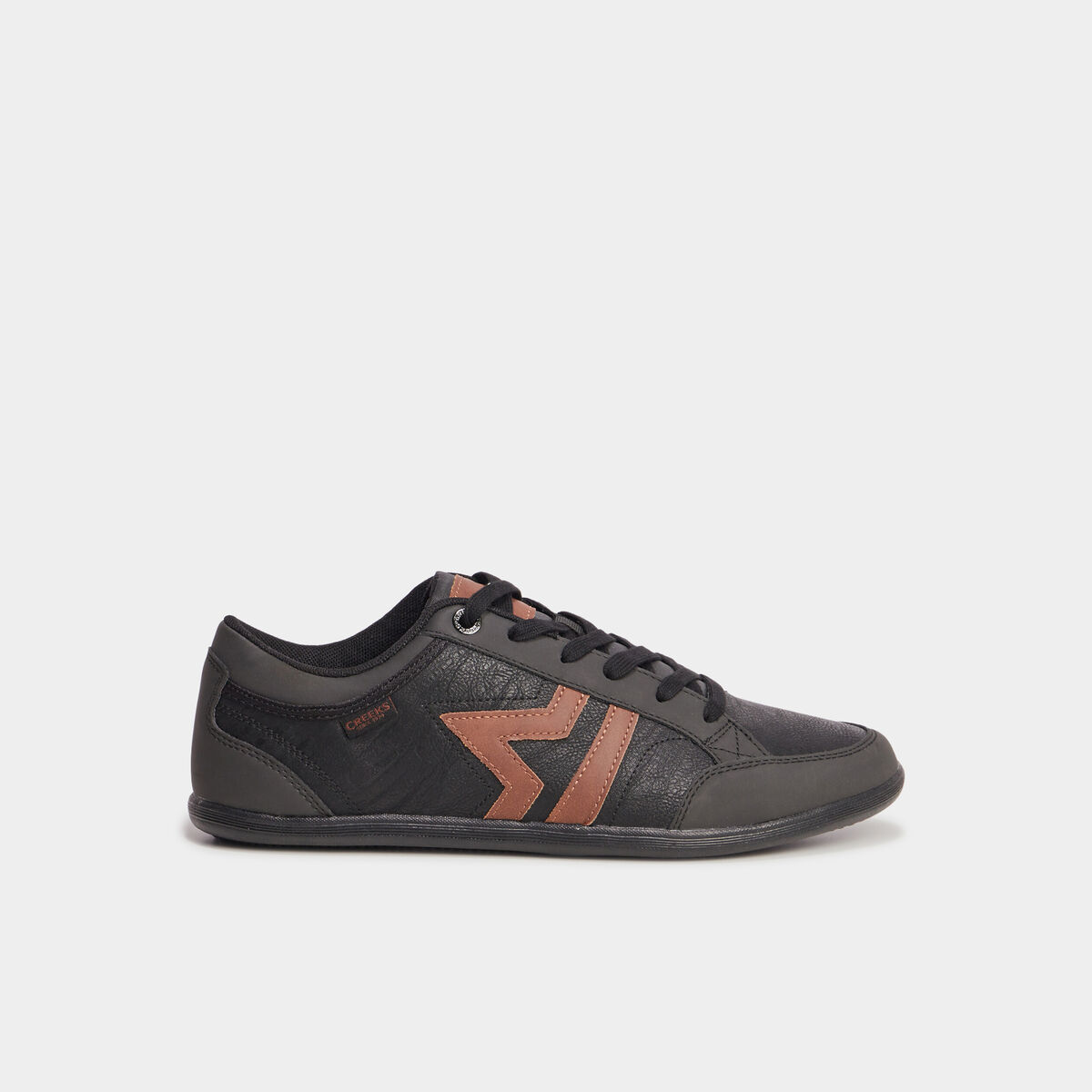 Tennis basses &agrave; lacets noir homme