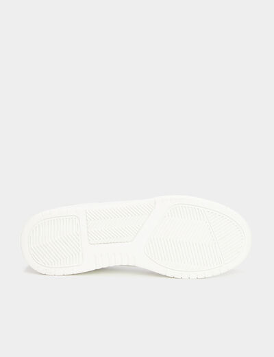 Tennis basses &agrave; lacets Kappa blanc homme