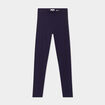 Legging long taille haute bleu marine femme