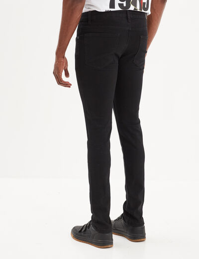 Jeans skinny 5 poches denim noir homme