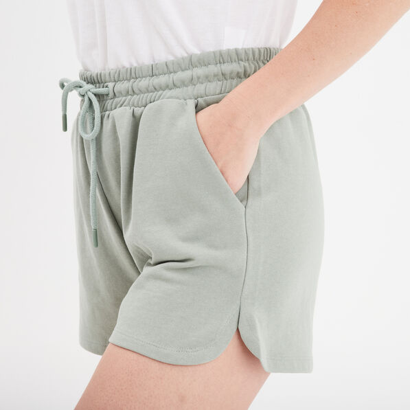 short de jogging taille elastiquee vert pastel femme Short de jogging taille élastiquée vert pastel femme