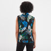 Blouse sans manches col en V Mosquitos noir femme