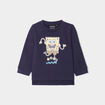 Sweat manches longues Bob l'éponge coton bleu marine bébé garçon