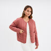 Veste matelass&eacute;e r&eacute;versible vieux rose femme