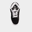 Tennis basses en cuir &agrave; lacets noir homme