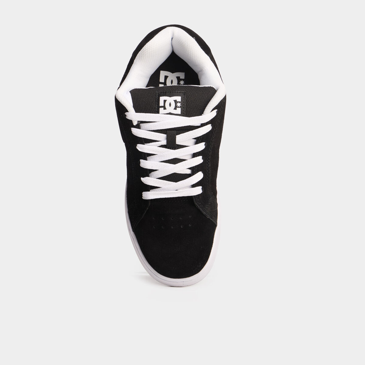 Tennis basses en cuir &agrave; lacets noir homme