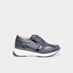 Baskets running zipp&eacute;es bleu marine femme