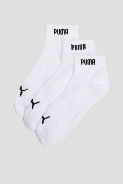 Lot 3 paires de chaussettes PUMA blanc homme