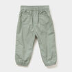Pantalon ballon poches plaqu&eacute;es vert kaki b&eacute;b&eacute; fille
