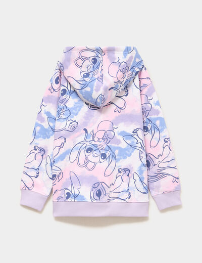 Sweat hoodie &agrave; sequins Stitch multicolore fille