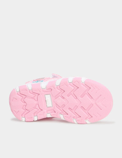 Sandales à scratchs Vaiana rose fille